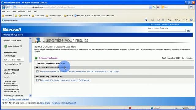 Microsoft Update 2014 Part 1