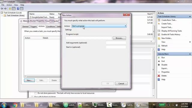 7. Scheduling the Python Program on Windows смотреть онлайн