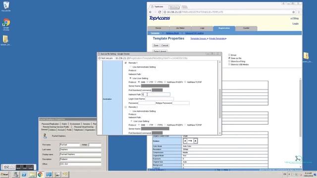 Toshiba Printer - create save to file Double side scan template смотреть онлайн
