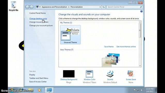 Desktop Icons in Windows 7 - Polaris Computer Services смотреть онлайн