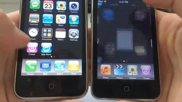 iPod touch 2G vs. iPhone 3G running iPhoneOS/iOS 2.2.1 смотреть онлайн
