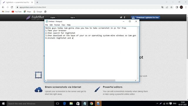 How to take a screenshot on pc or Laptop in Windows or MAC #lightshot смотреть онлайн