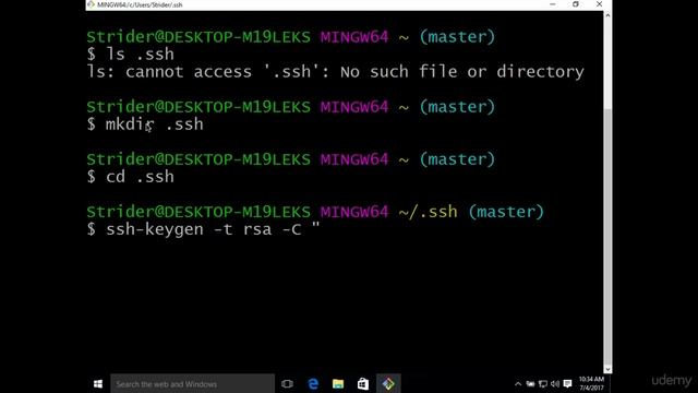101 Generando una clave SSH Windows смотреть онлайн