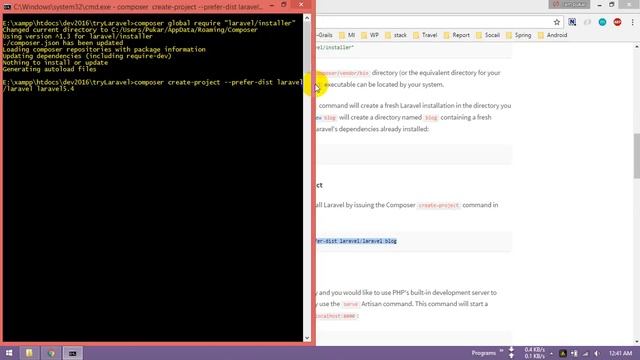 Laravel 5 4 Install windows xampp смотреть онлайн