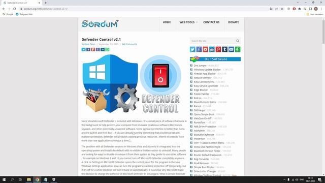 Як відключити Microsoft Defender смотреть онлайн