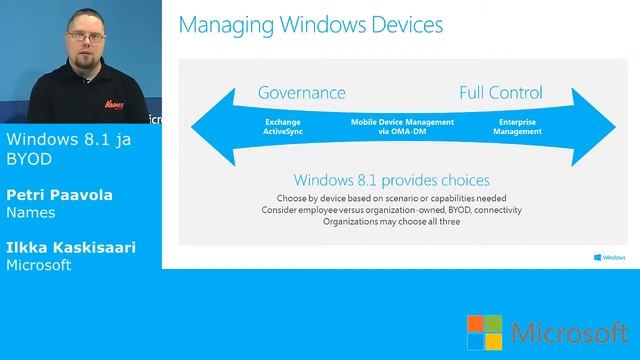 Windows 8.1BYODiin liittyvät ominaisuudet, Petri Paavola смотреть онлайн