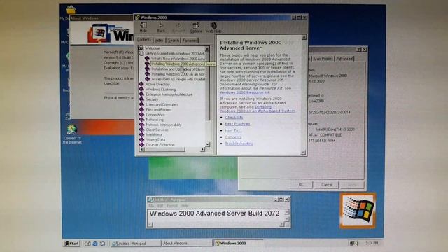 Windows 2000 Advanced Server 빌드 2072 смотреть онлайн