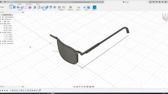 Solid Modeling video of a spectacle | Part 1 | Autodesk | Fusion 360 смотреть онлайн