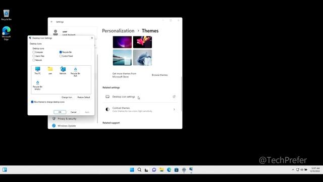 How to put "This PC" or "My Computer" shortcut icon on desktop in Windows 11 смотреть онлайн