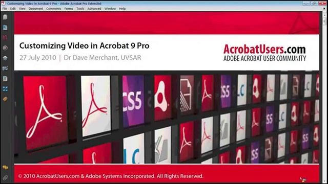 AUC Tech Talk: Customizing Video in Acrobat 9 Pro смотреть онлайн