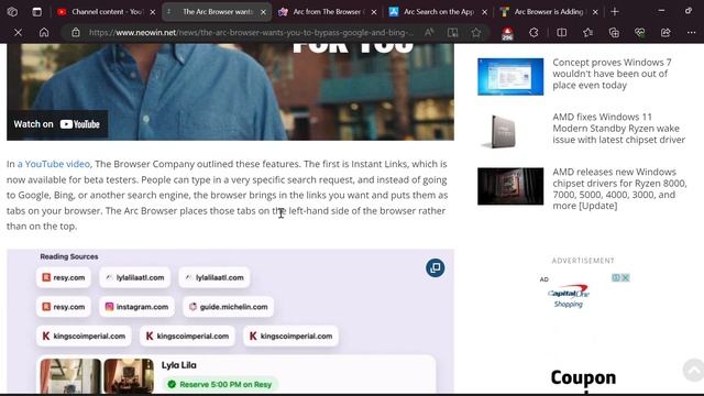 is arc browser the real first AI browser and this browser is available for ios and coming to window смотреть онлайн