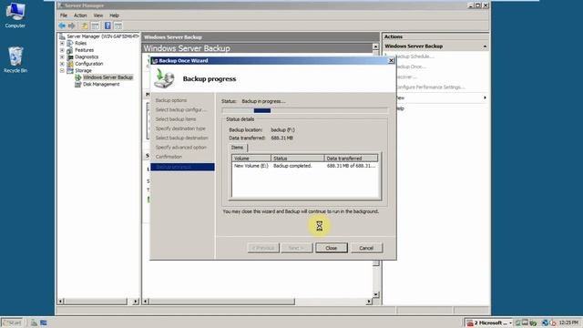 backup disk windown server 2008 смотреть онлайн