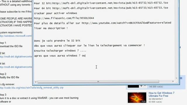 Télécharger Windows 7 Ultimate Gratuitment[OUTDATE LIRE DESCRIPTION] смотреть онлайн