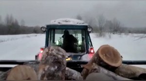 Вывоз дров на МТЗ - 82