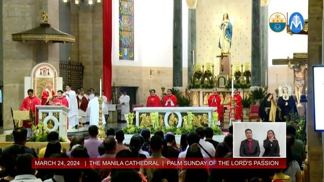Palm Sunday Of The Lord’s Passion At The Manila Cathedral - March 24, 2024 (8:00am)