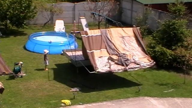 IFA Camptourist CT6-2W -- Sátras Utánfutó Felállítás