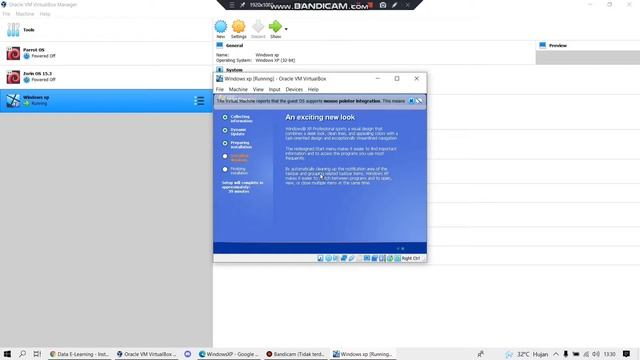 Instalasi Windows XP 32 bit di VirtualBox смотреть онлайн