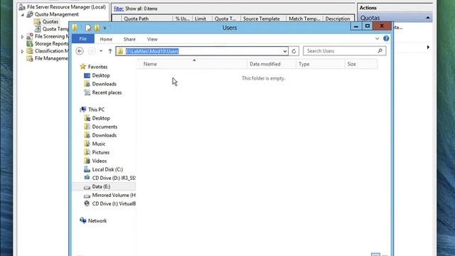 Configure FSRM Qoutas смотреть онлайн