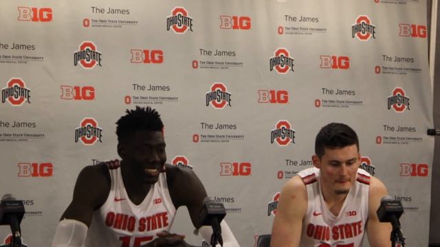Kyle Young and Ibrahima Diallo discuss Ohio State's 86-51 win over Stetson смотреть онлайн