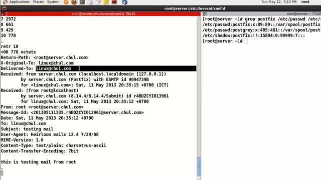 Mail Server Setup using Postfix on CentOS 6.4 - part 2/7 смотреть онлайн