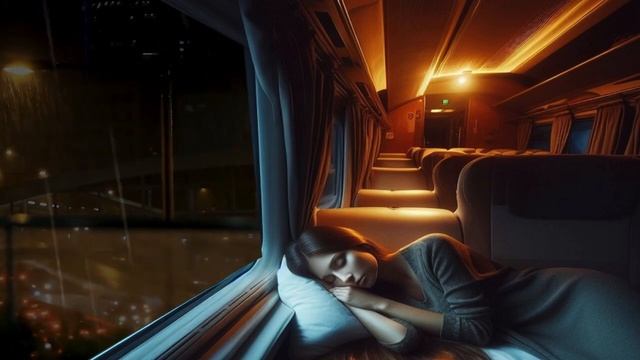99% Instantly Fall Asleep With Rain Sound outside the Train Window - Thunderstorm for Deep Sleep смотреть онлайн