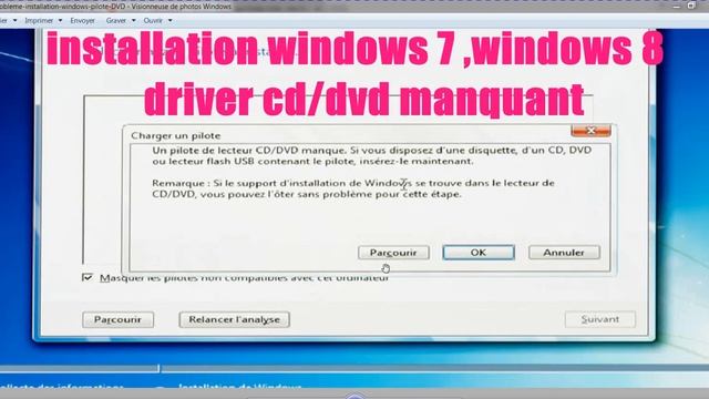 installation Windows 7 ,Windows 8 driver cd/DVD manquant смотреть онлайн