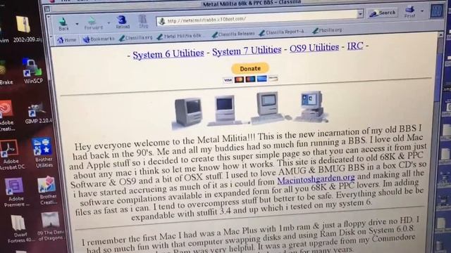 Classic Mac 68k PPC Software Metal Militia BBS смотреть онлайн