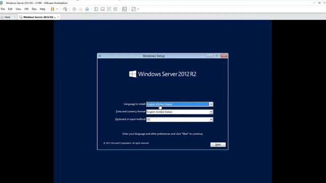 Instación de un servidor con SO Windows Server 2012 R2 CORE смотреть онлайн