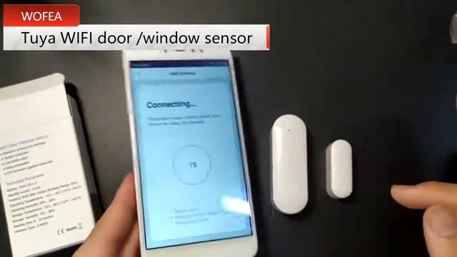 Wofea Door/Window Detector WiFi App Notification Alerts Battery Operated Home Security Sensor tuya. смотреть онлайн