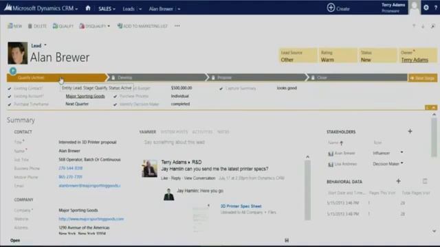 Microsoft Dynamics CRM 2013 Business Process Overview смотреть онлайн