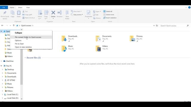 How to hide Recent items shown at Quick Access in Windows 10 смотреть онлайн