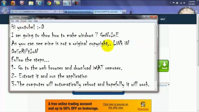 Make Windows 7 Genuine 7600 and 7601 build [100% working] смотреть онлайн