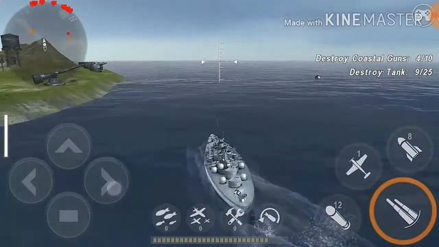 Warship battle : HMS KGV warship in action смотреть онлайн