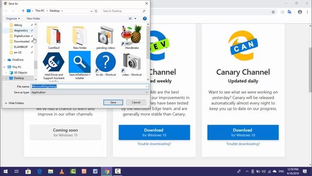 Download & Installation Process for New Microsoft Edge Chromium Browser for Windows 10 смотреть онлайн