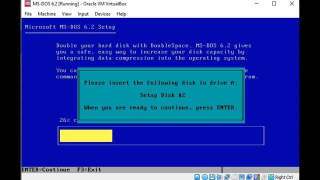 Virtual Box Installations: MS-DOS 6.2 смотреть онлайн