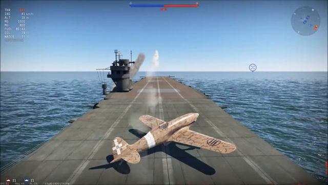 [War Thunder]M.C. 202 carrier landing(RB) смотреть онлайн