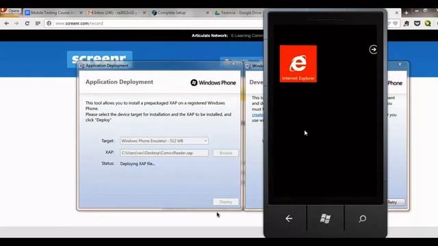 Windows Phone Emulator смотреть онлайн