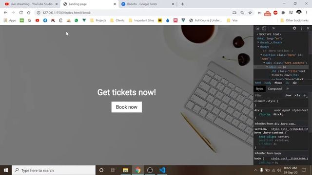 Creating a Basic HTML & CSS Landing page on Live Stream in Urdu/Hindi смотреть онлайн