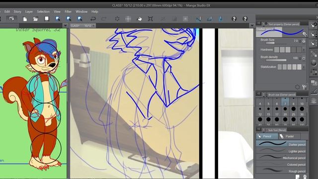 Drawing my furry comic Class (no audio) смотреть онлайн