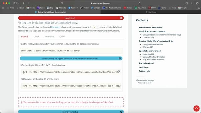 Install Scala In Mac OS M1/M2 2023 | Install Configure Scala