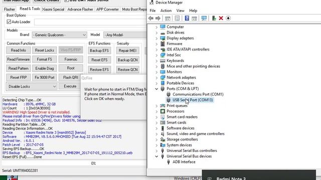Redmi Note 3 Unlock bootloader+Twrp+Enable Diag+Imei Repair+QCN смотреть онлайн