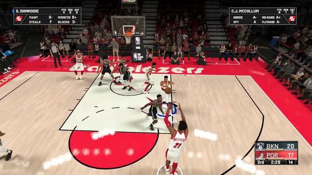 NBA 2K21 ( PORTLAN TRIAL BLAZZERS VS NETS) FULL MATCH смотреть онлайн