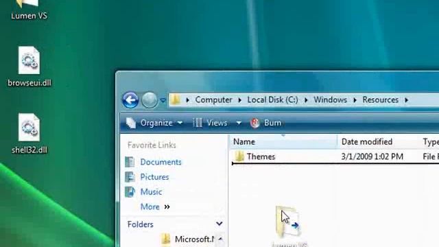 How to install a Vista theme the wrong way Part 1 смотреть онлайн