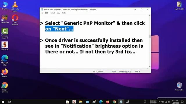 Screen Brightness Not Working In Windows 10 / 11 | Fix Screen Brightness Control Not Working Quickl смотреть онлайн