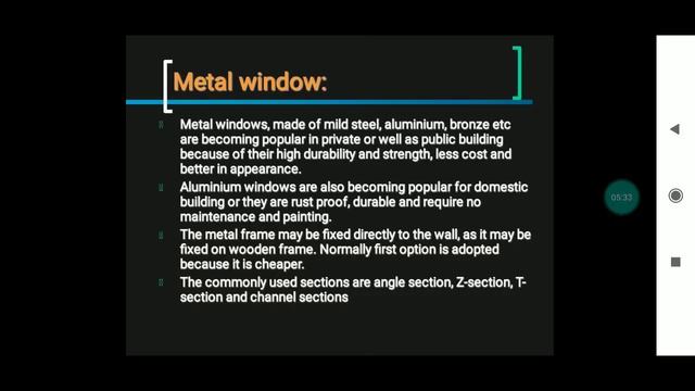 AdsulPoly_Civil_3I_BCO_LECT_24_types of windows смотреть онлайн