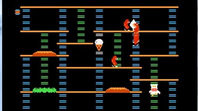 BurgerTime - Nintendo NES - emulador NNNester J 0.23 - probado Windows 7 x64 смотреть онлайн