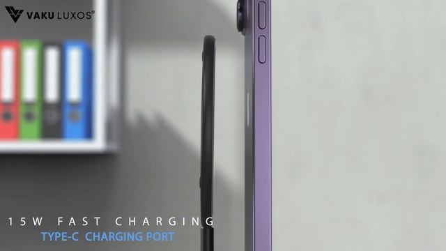 Vaku Luxos ®️ Oxford Series 15W Fast Wireless Charger for Apple iPhone, Samsung, Pixel, Oneplus etc смотреть онлайн