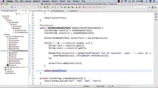 JUnit 5 - Demo - Dynamic Tests using Iterable смотреть онлайн