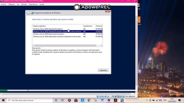 INSTALACION SISTEMA OPERATIVO PROPIETARIO WINDOWS SERVER 2019 EN VIRTUALBOX смотреть онлайн