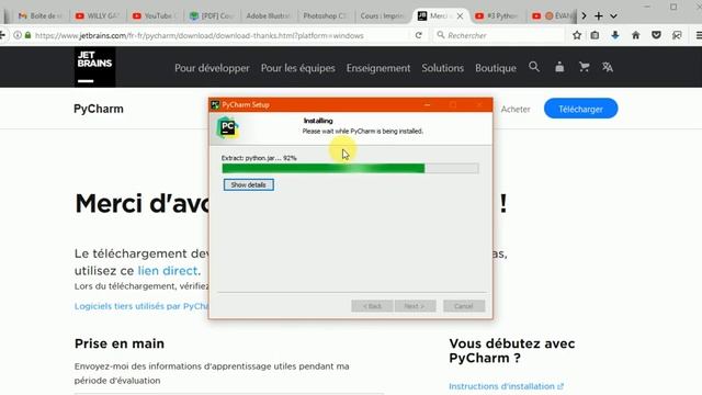 Comment télécharger et installer Pycharm sur windows смотреть онлайн